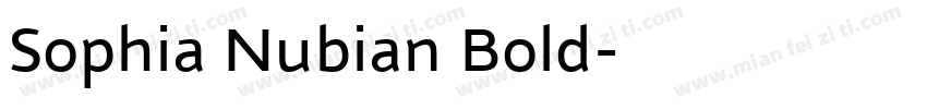 Sophia Nubian Bold字体转换